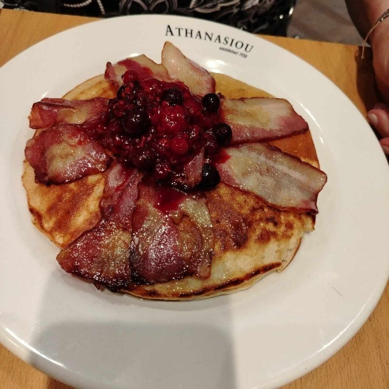 Pancakes con tocino 