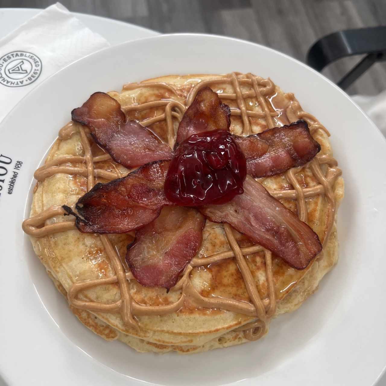 Pancakes con bacon