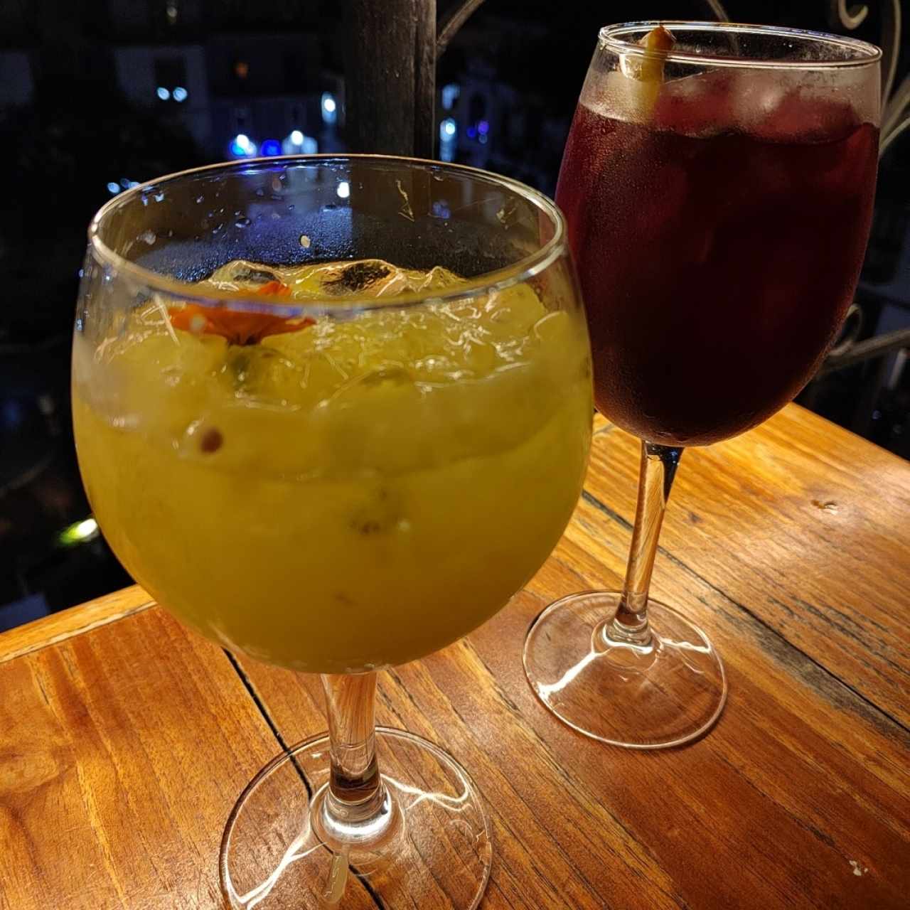 Coconut Passion y Sangría clásica 