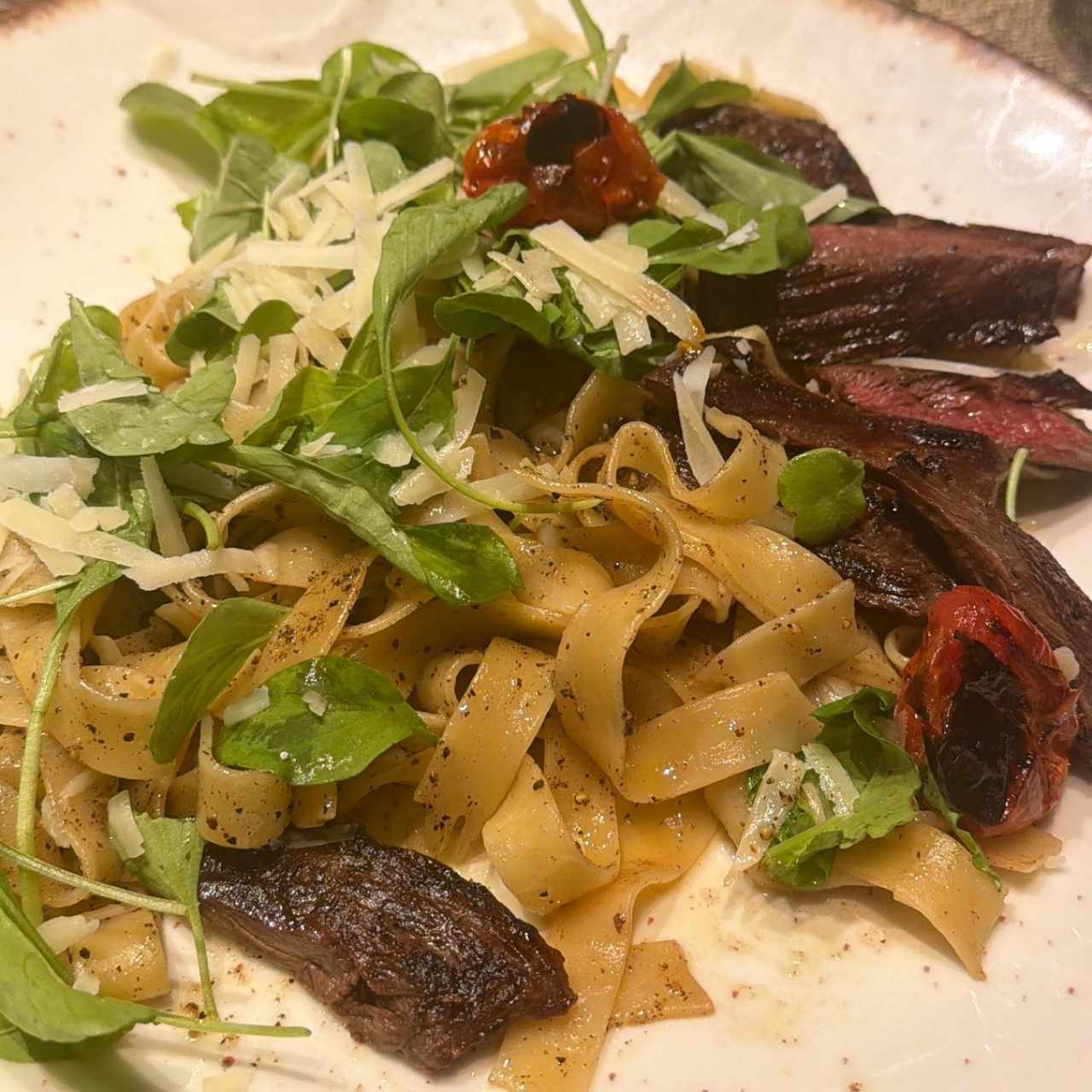 Cacio e Pepe con Entraña