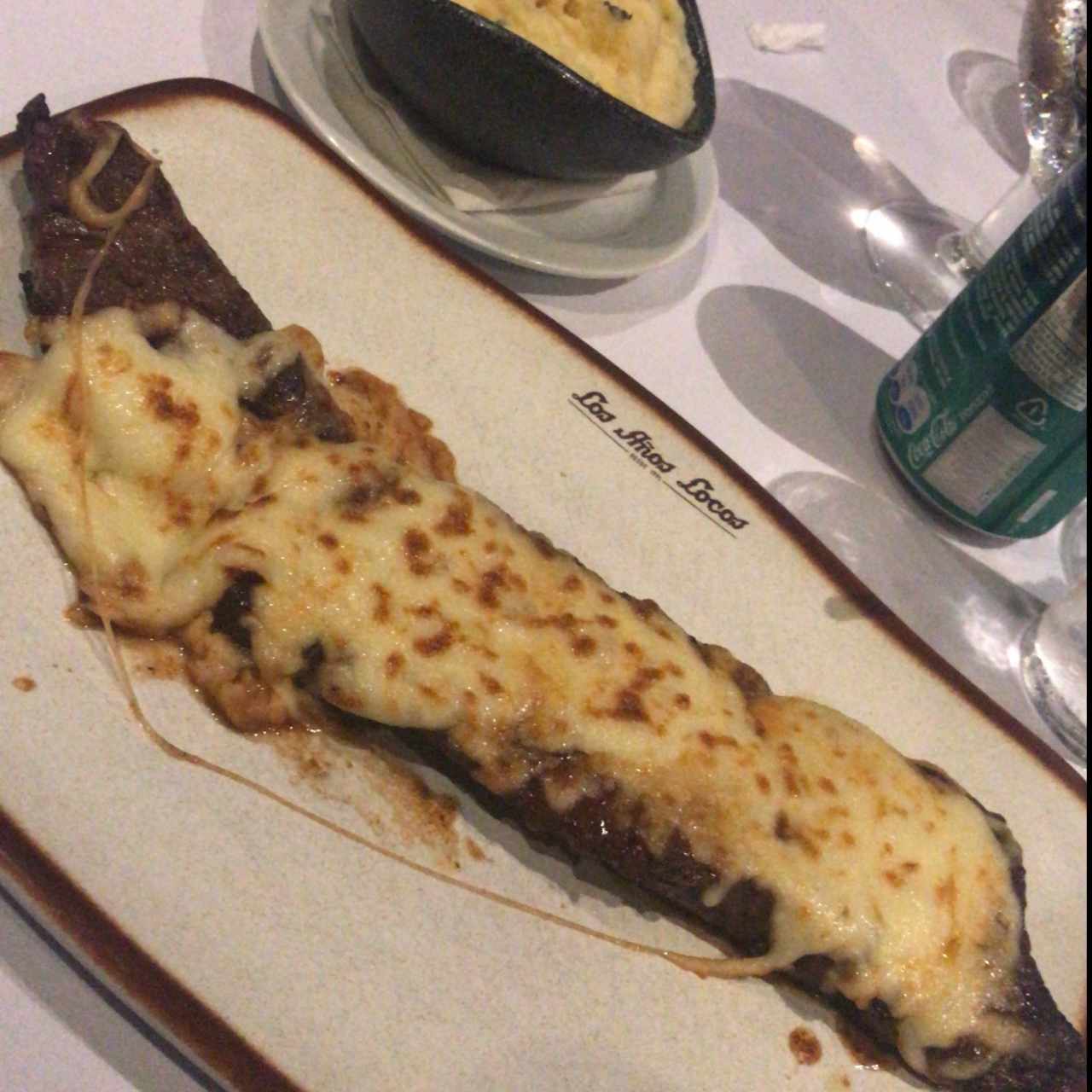 entraña a la pizza