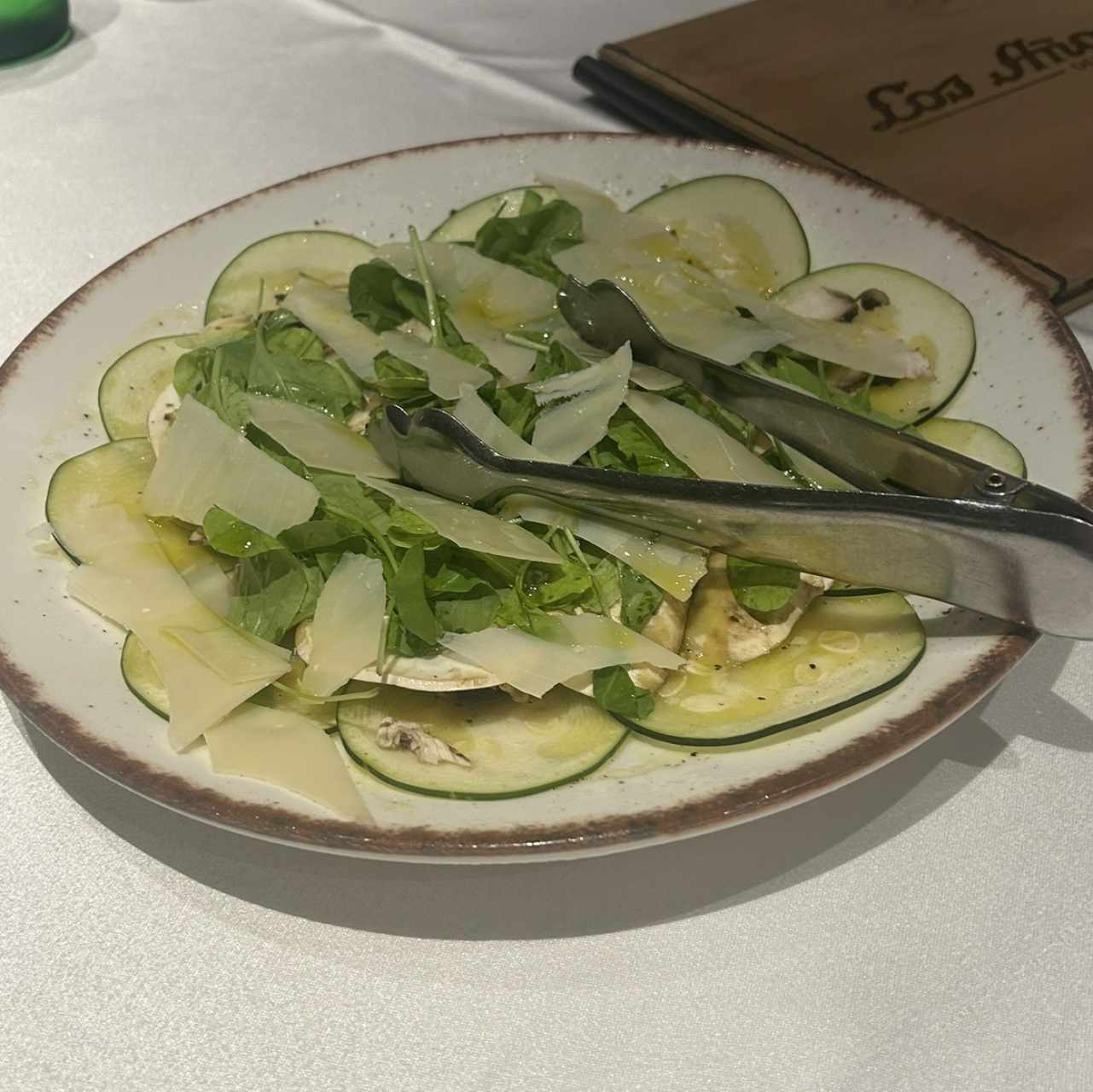 ENTRADAS FRÍAS - Carpaccio de Zucchini