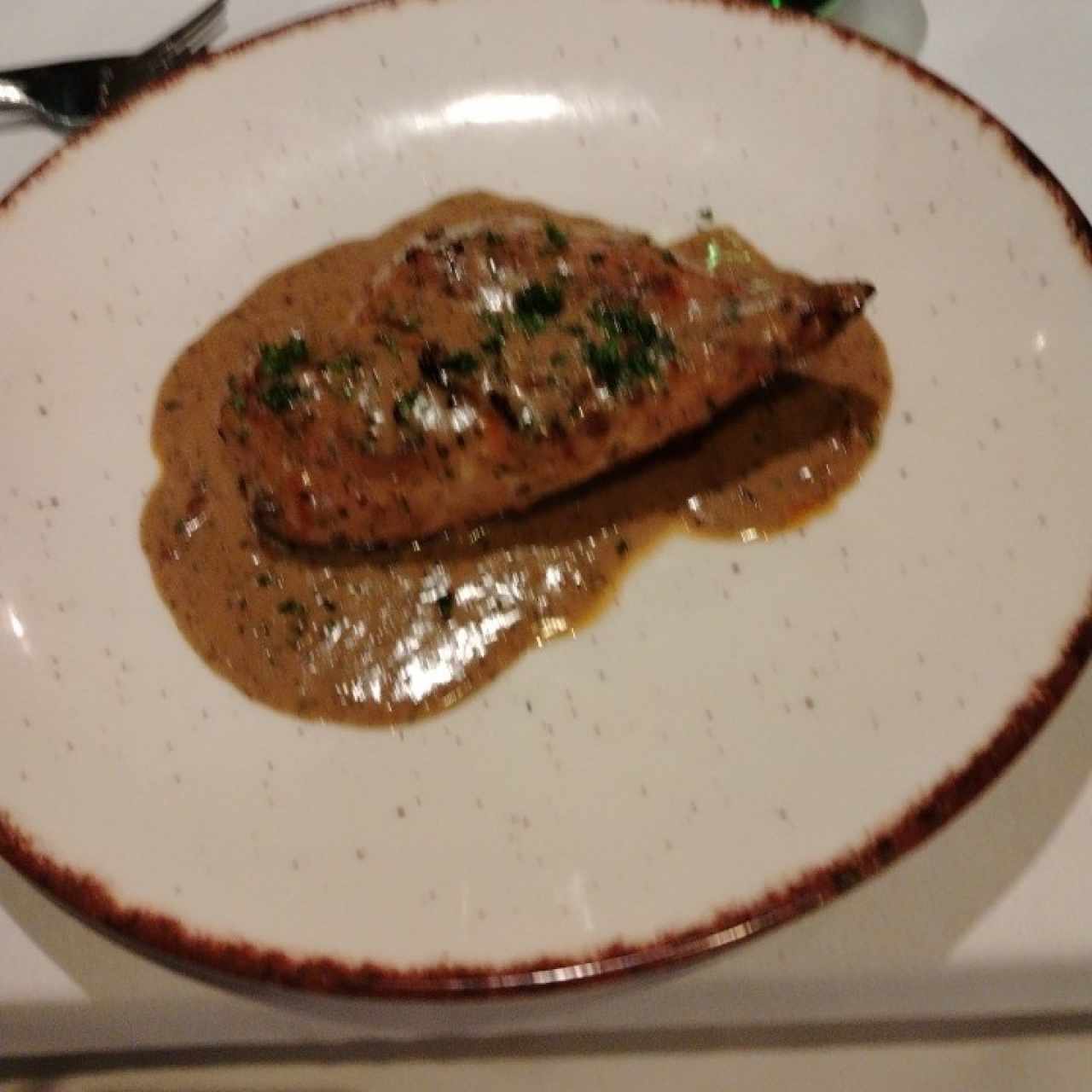 Filete de pollo a la pimienta 