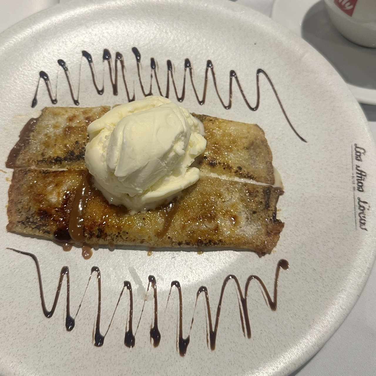 Crepes de dulce de leche y helado!