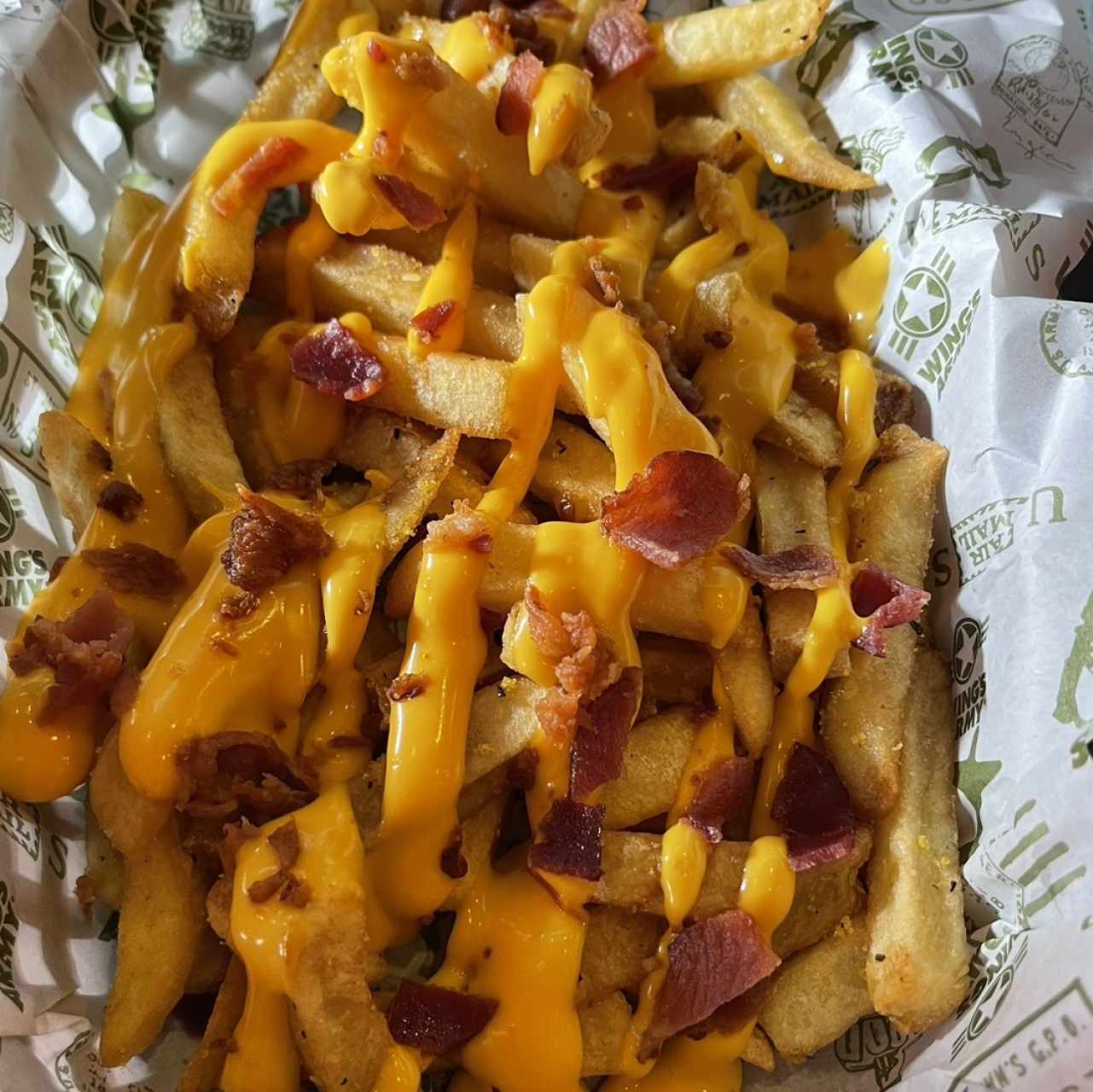 Entradas - Bacon sheese fries