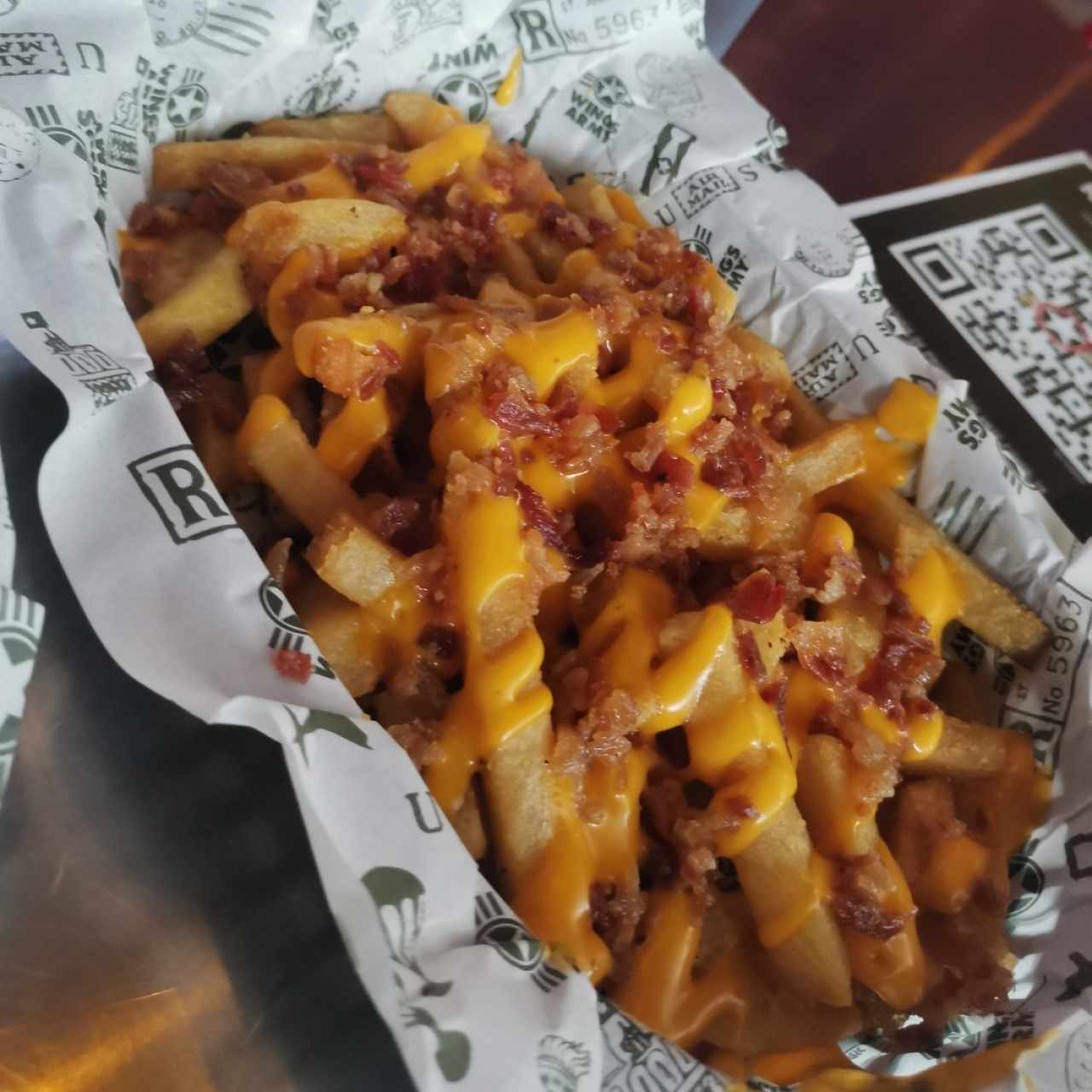 Papas con bacon