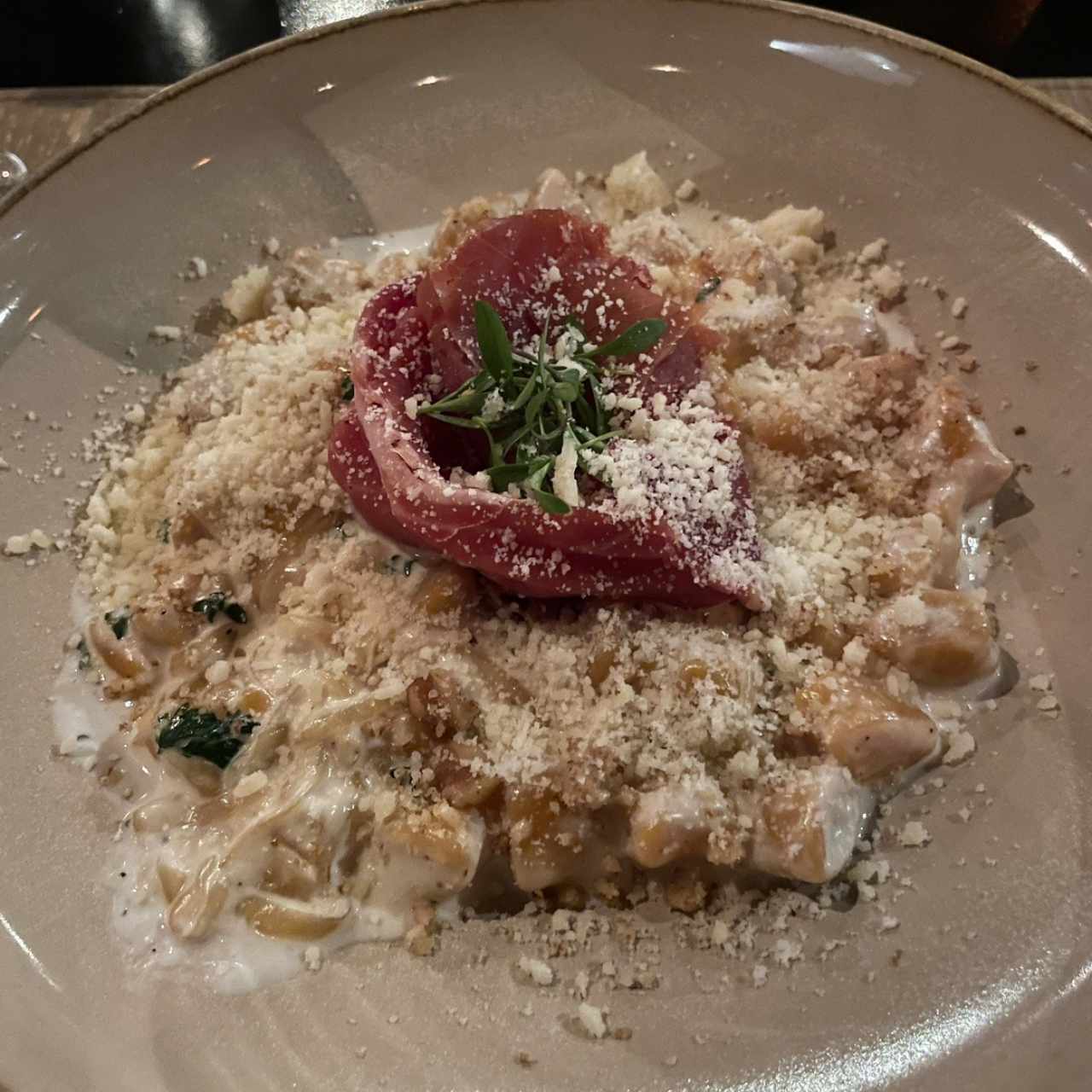 Gnocchi de camote 