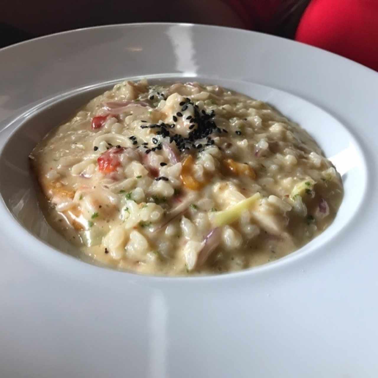 Risotto de camarón y calamar