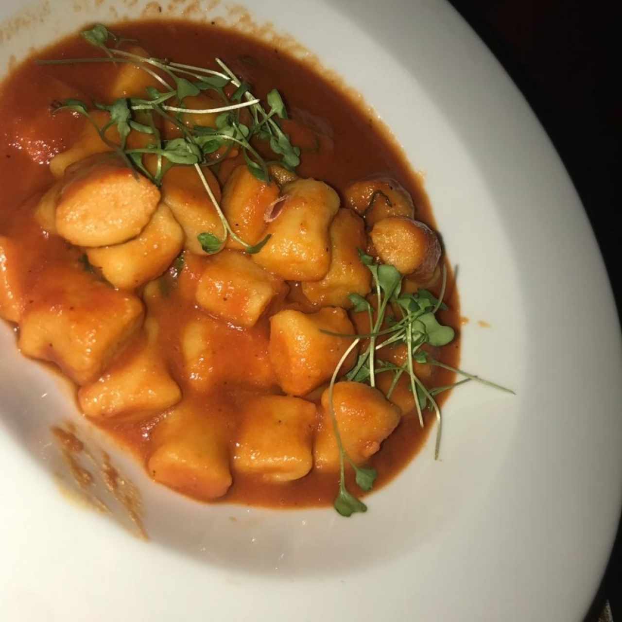 Ñoquis de Camote con Salsa Napolitana