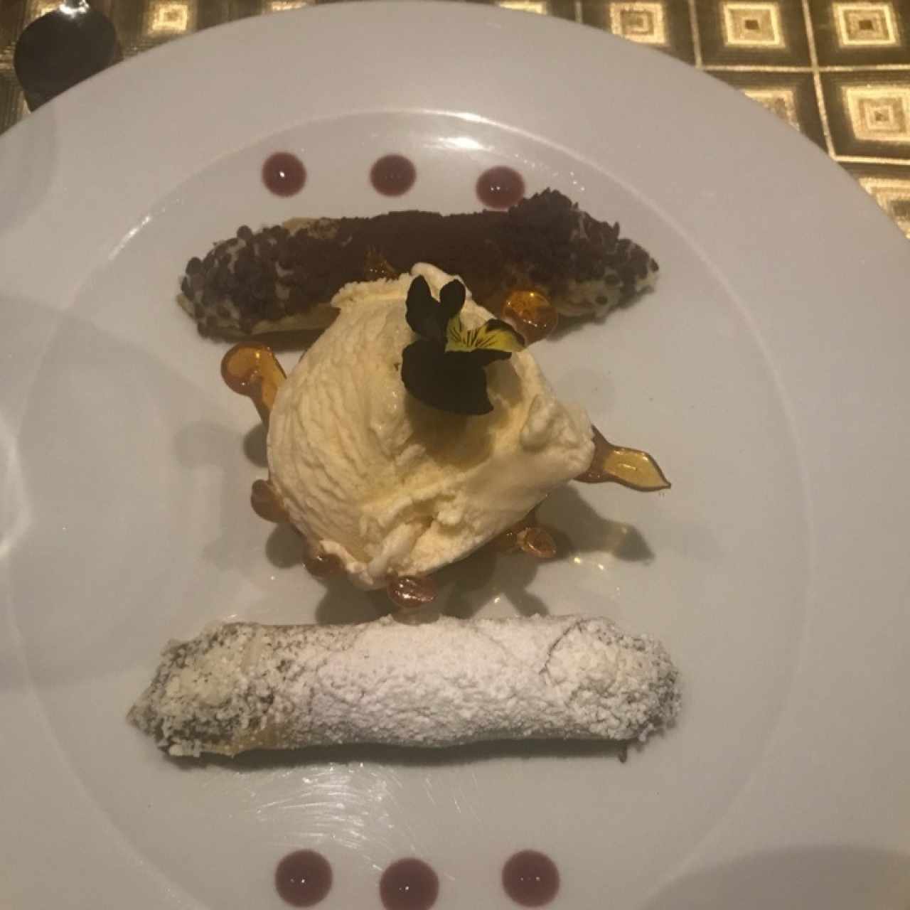 postre italiano. Con nutella y Crema pastelera