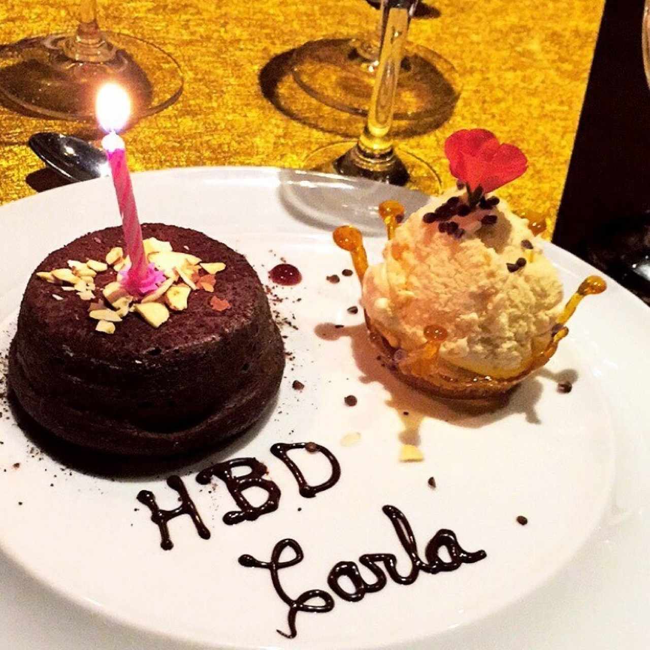 Postres - Fondant de chocolate