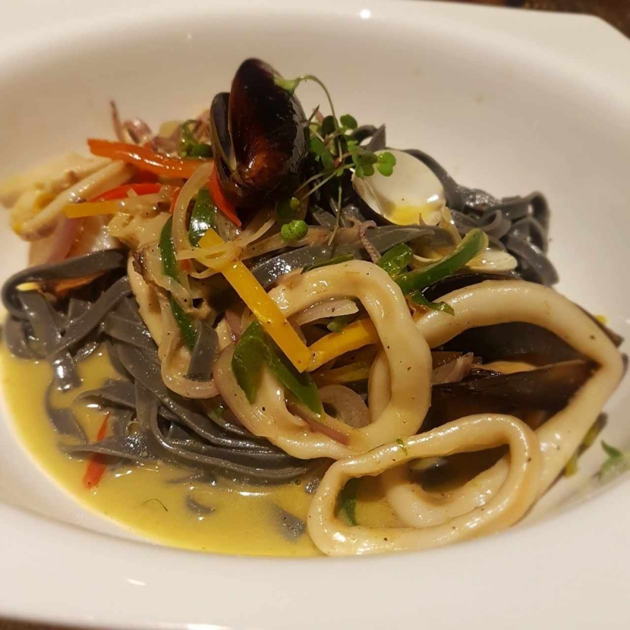Pasta con mariscos