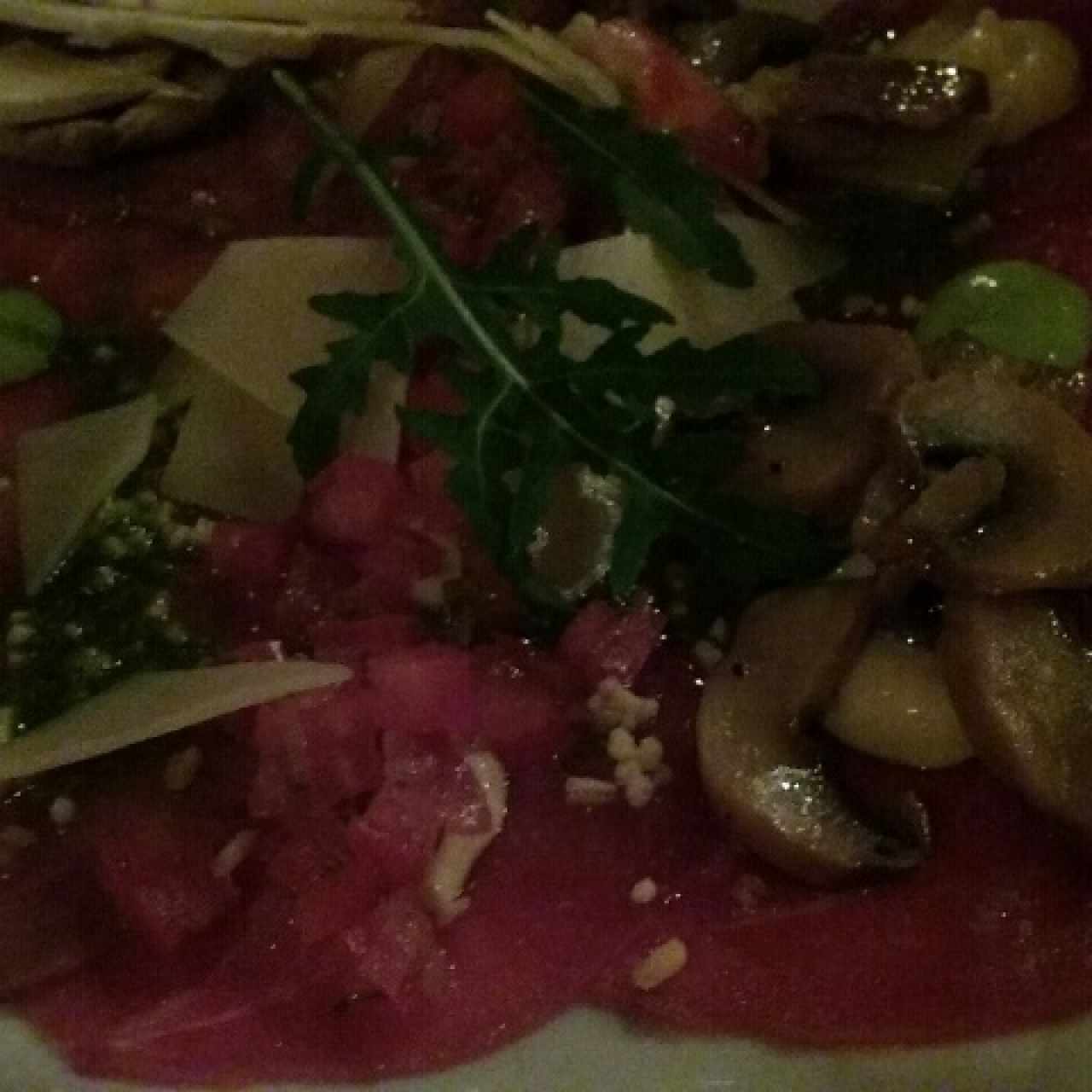 Carpaccio di manzo o filete