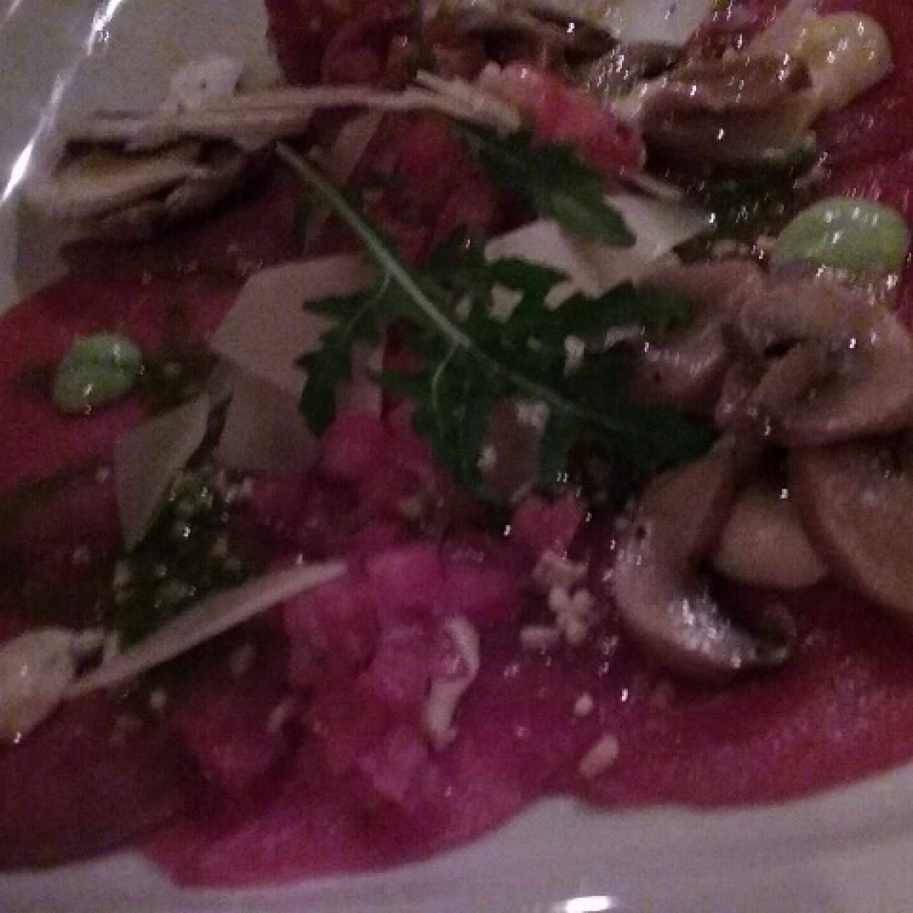 Carpaccio di manzo o filete