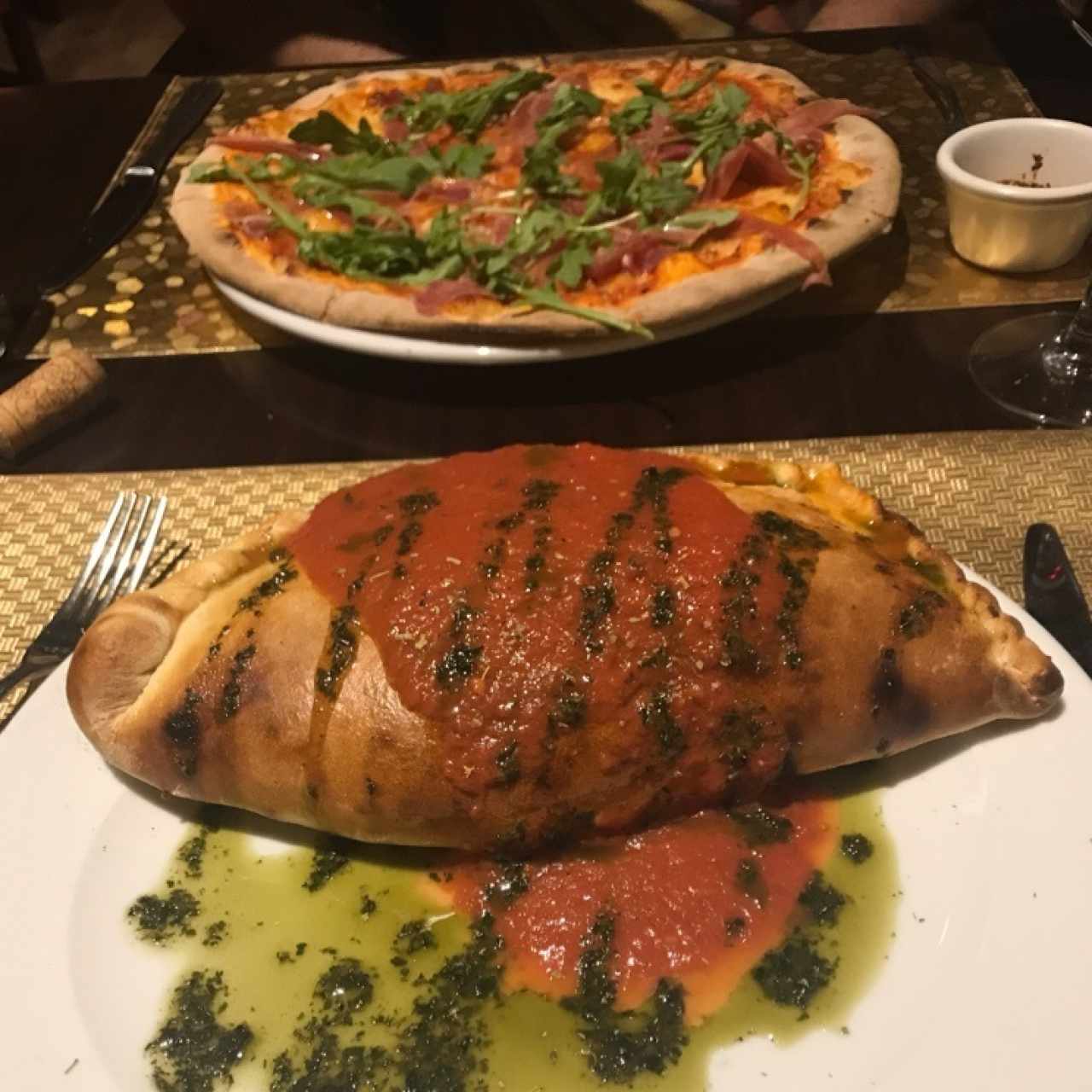 Calzone con pesto