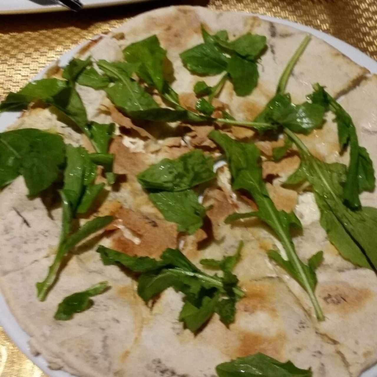 Focaccia de rúgula trufa