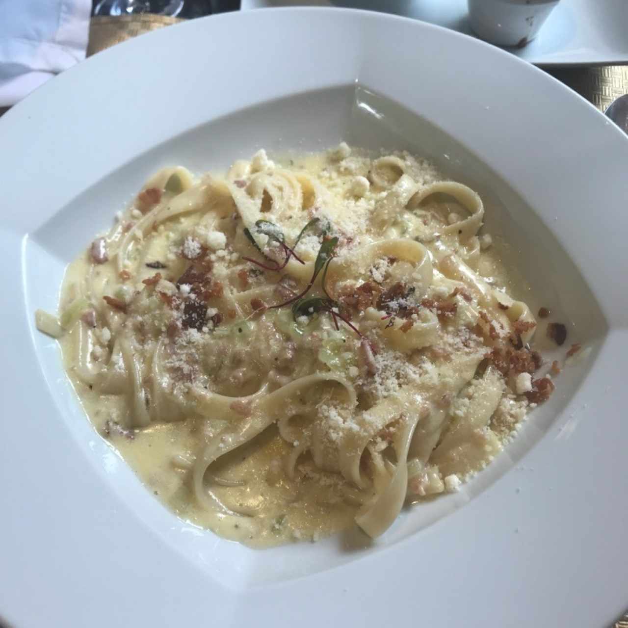 fettutini a Carbonara