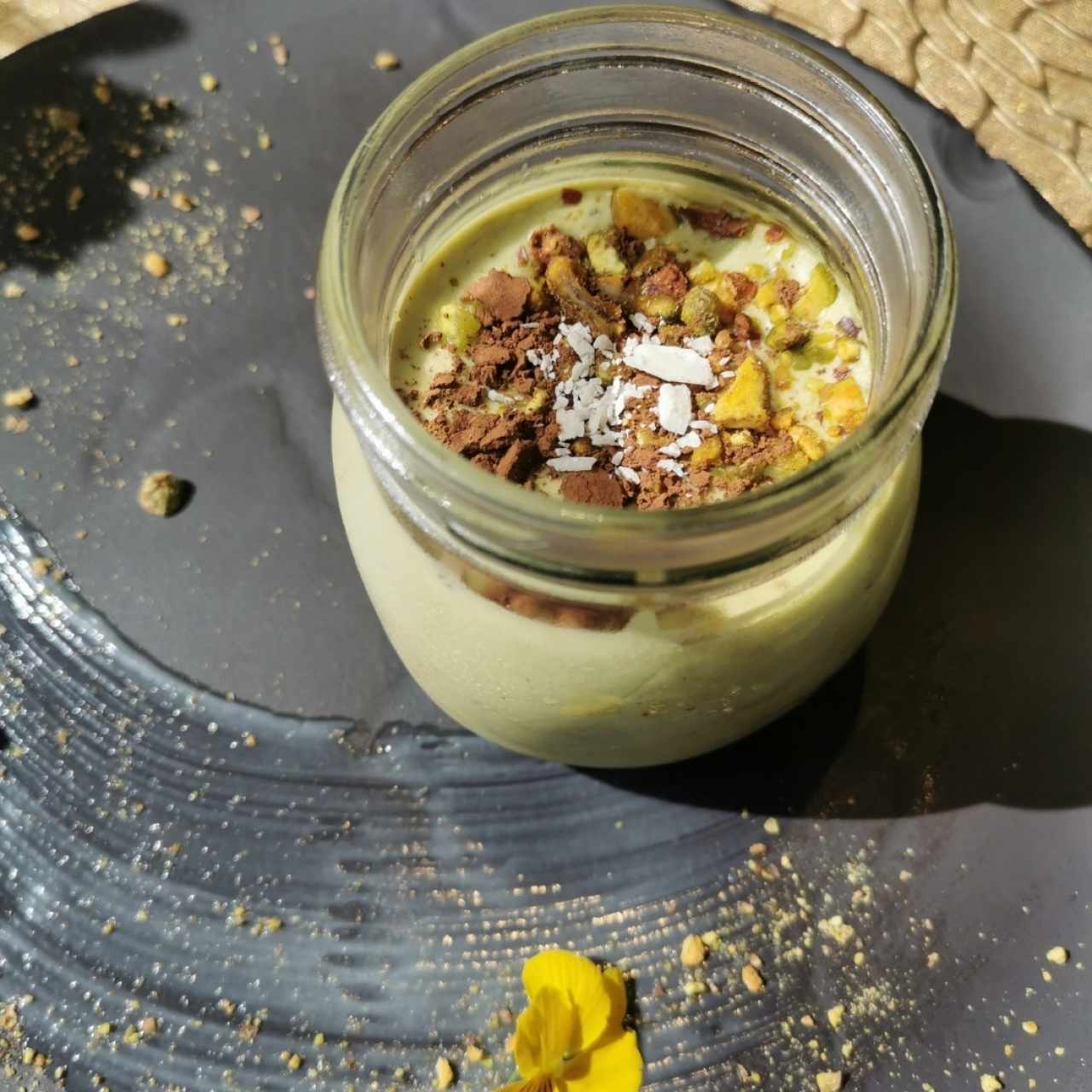 tiramisú de pistacho