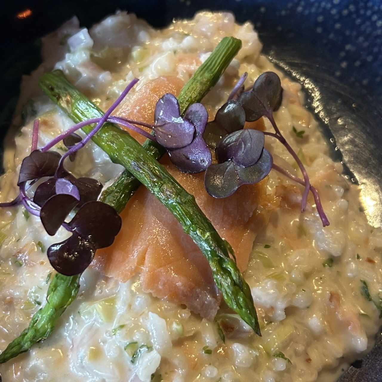 Risotto de salmón 