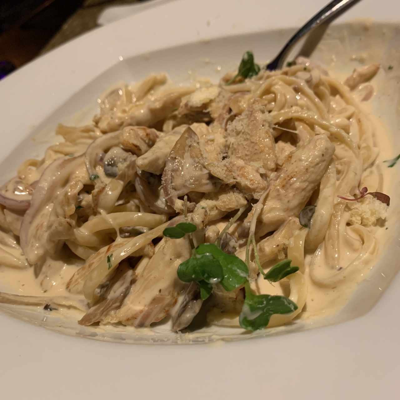 pasta con pollo