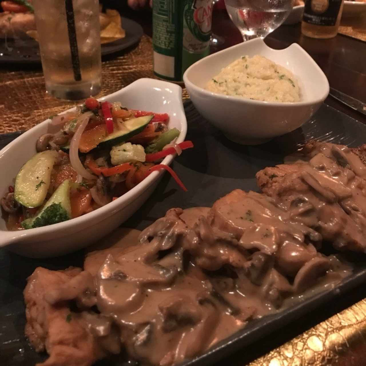Pollo con hongos