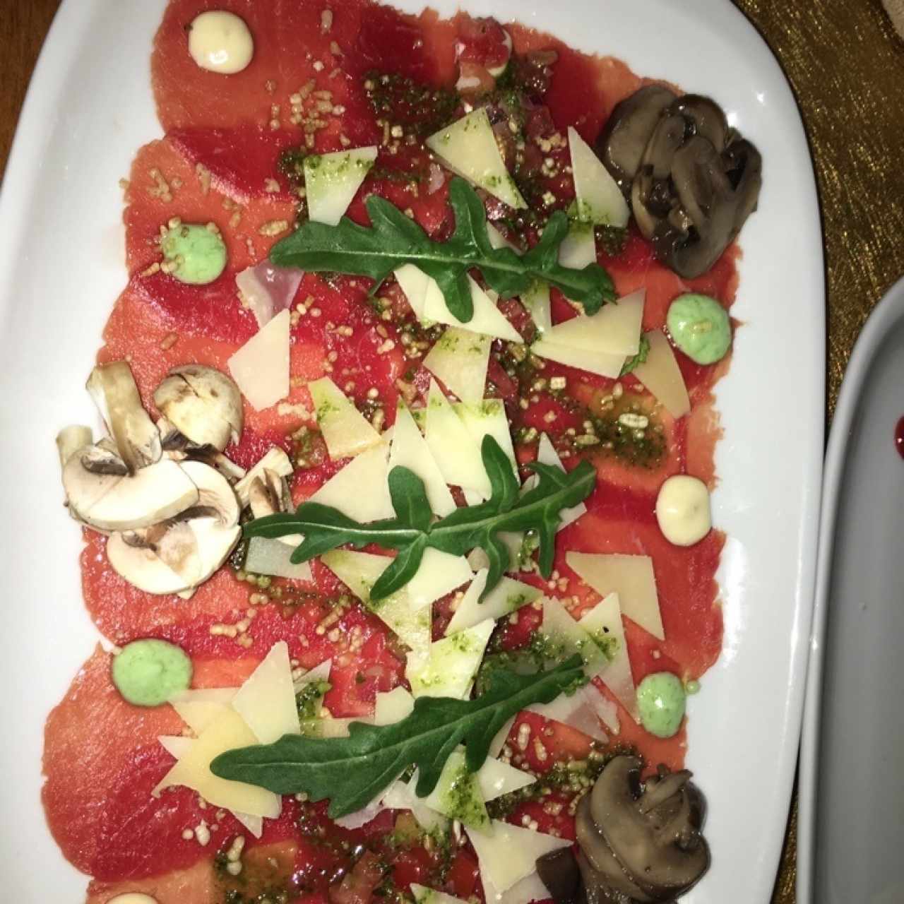 Carpaccio di manzo o filete