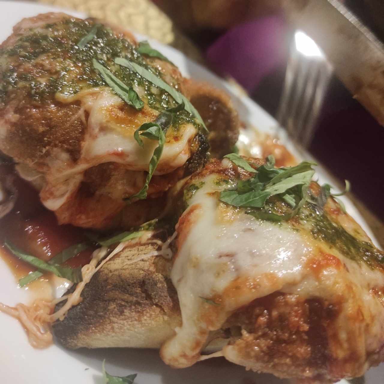 Canelloni de berenjena