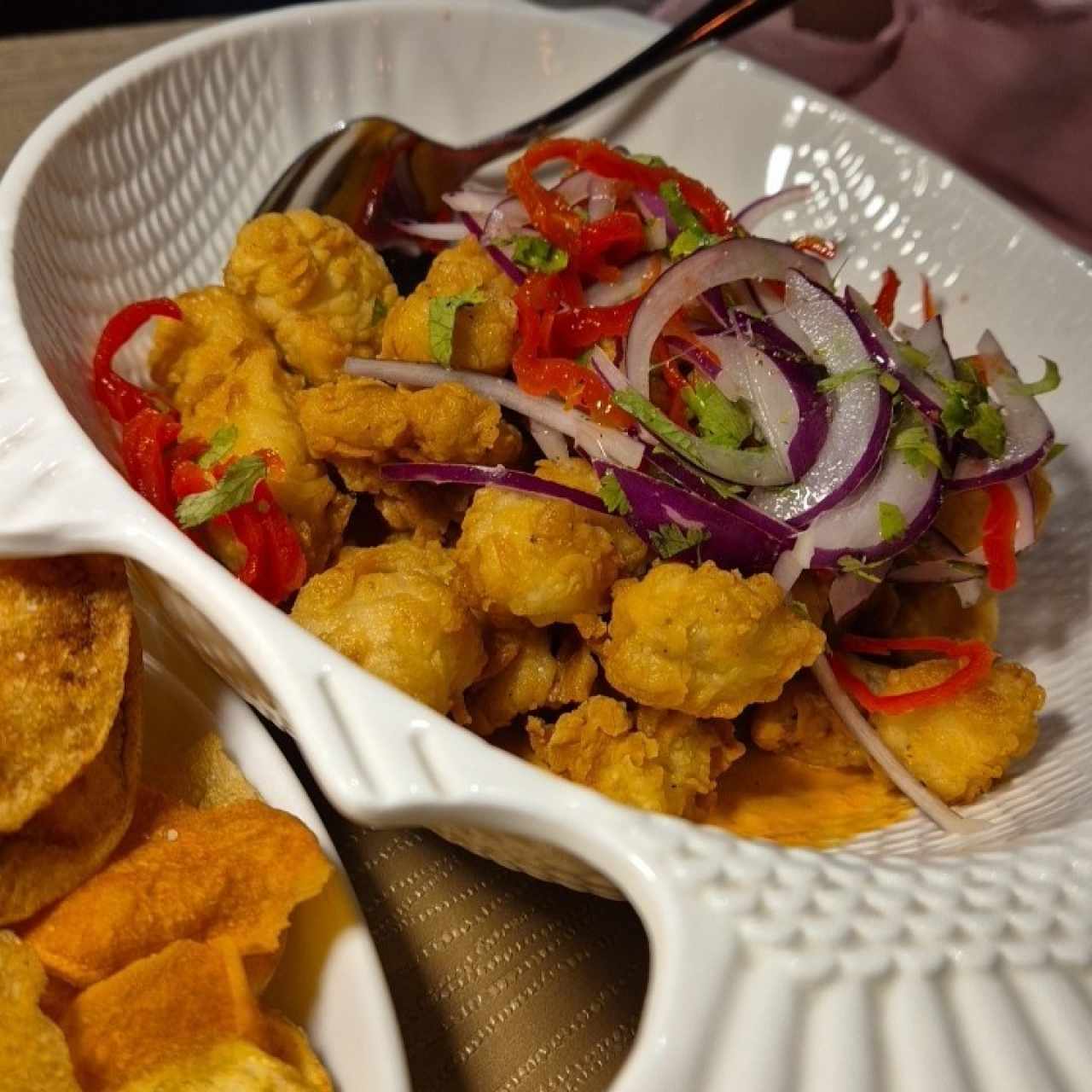 Entradas - Ceviche Al Chicharrón