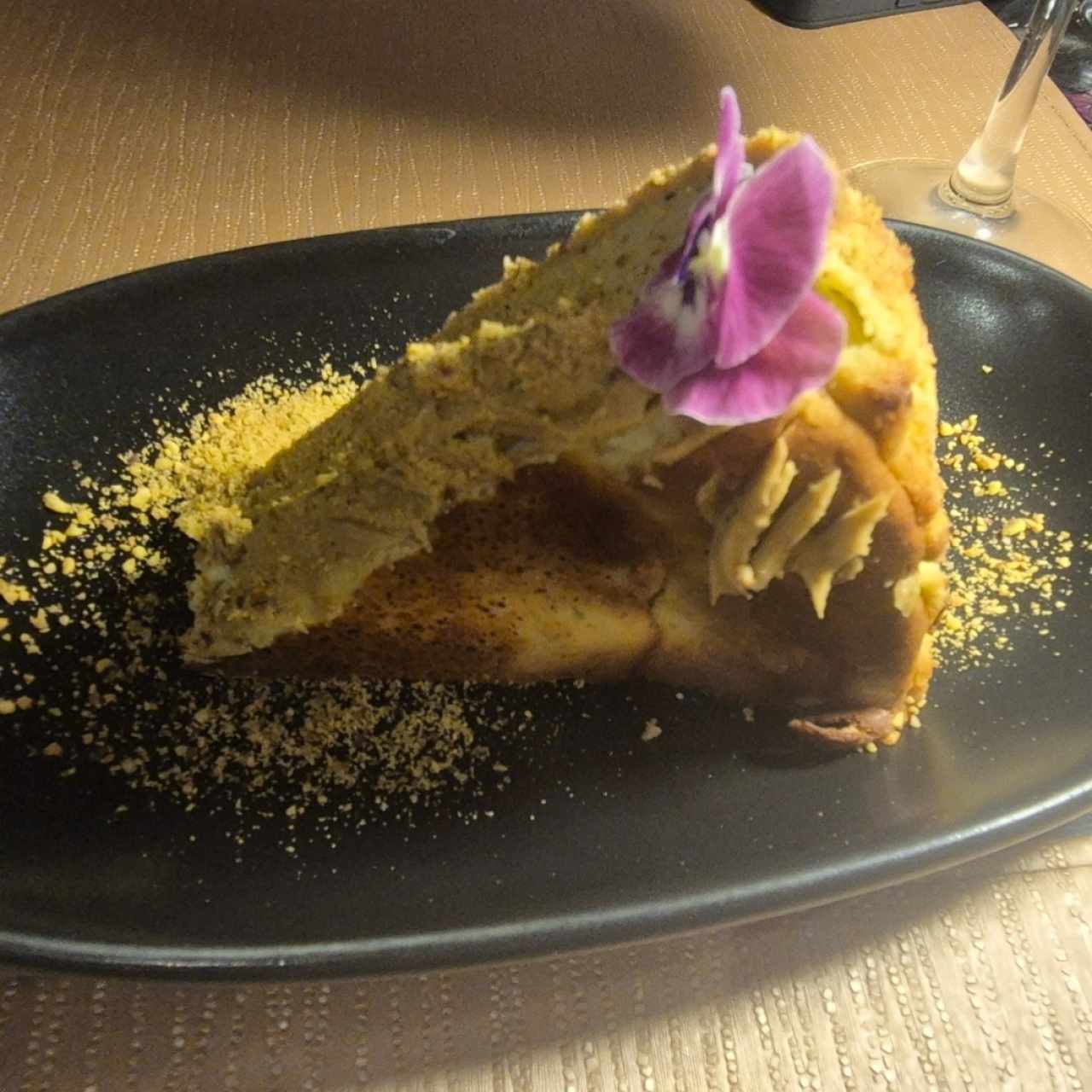 Tarta Vasca de Pistacho