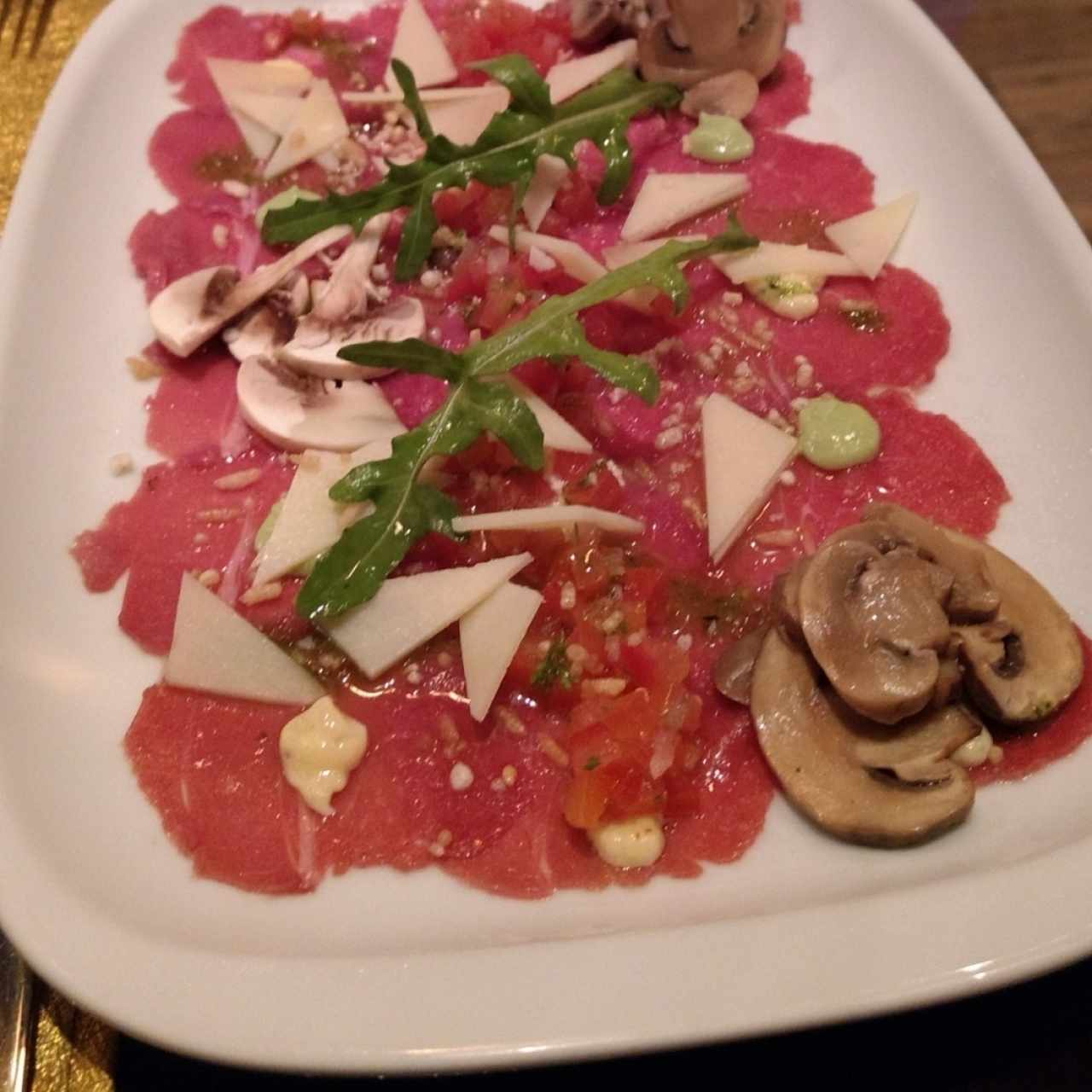 Carpaccio di manzo o filete