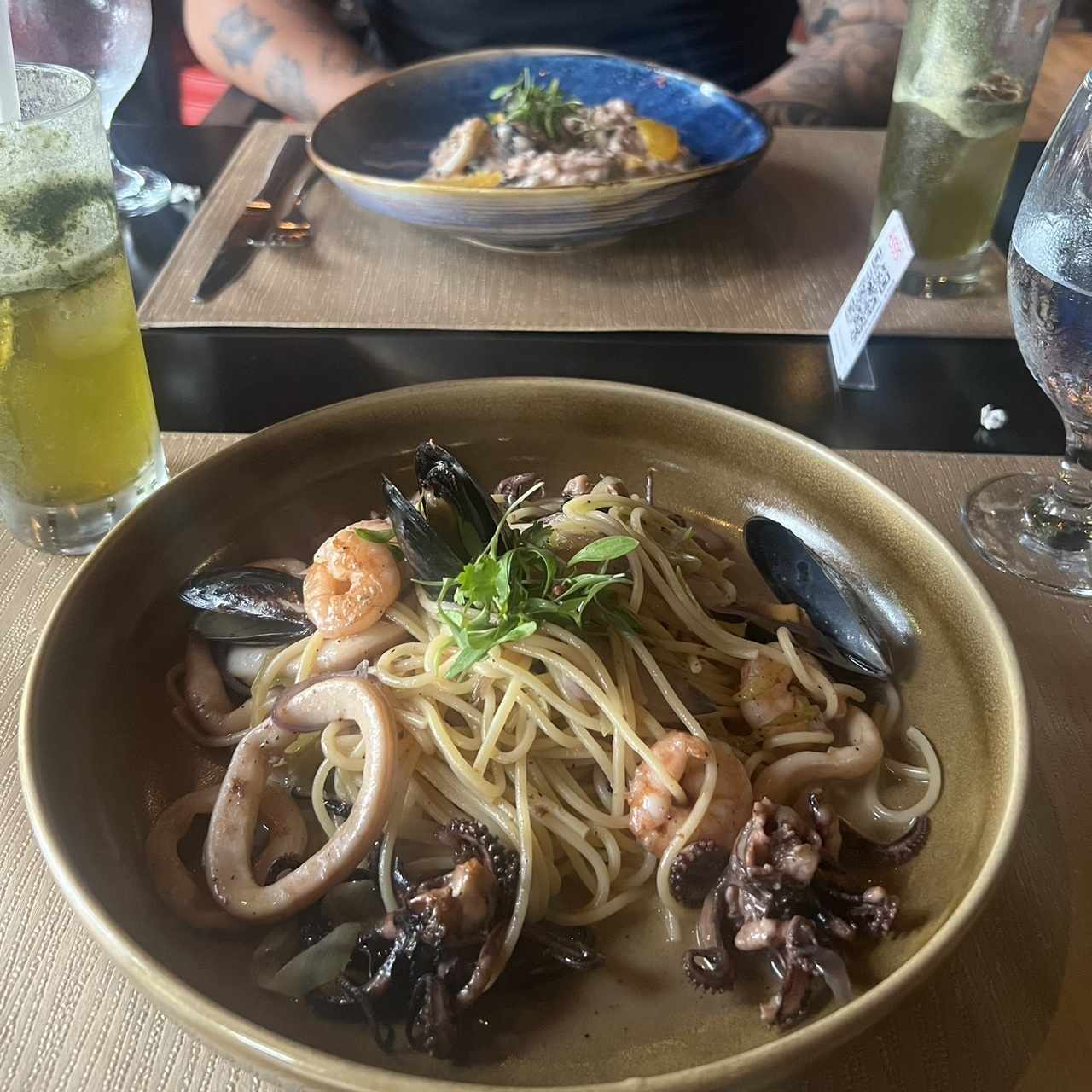 Rissotto de marisco y fruti di mare