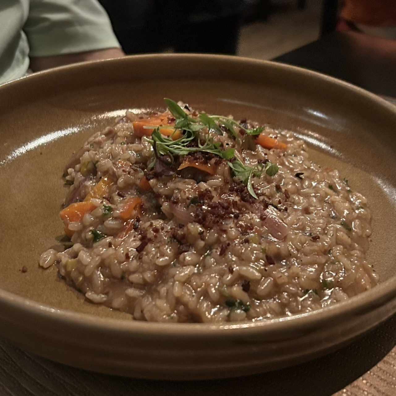 Rissoto de cochinilla