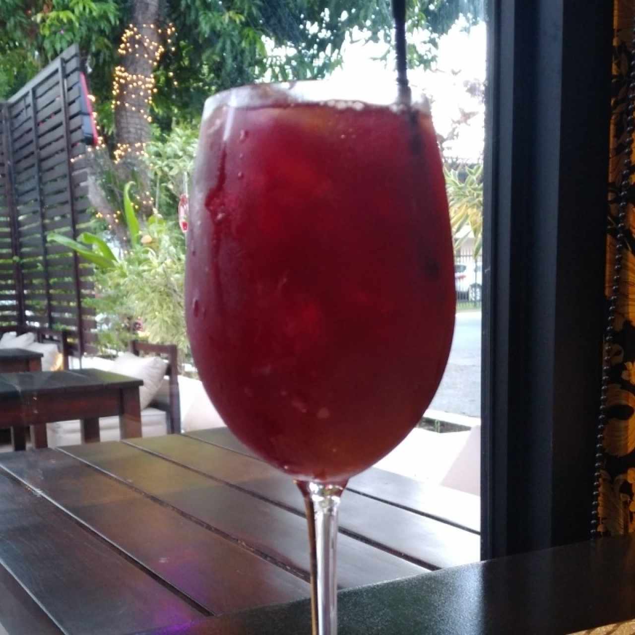 sangría tinta. 