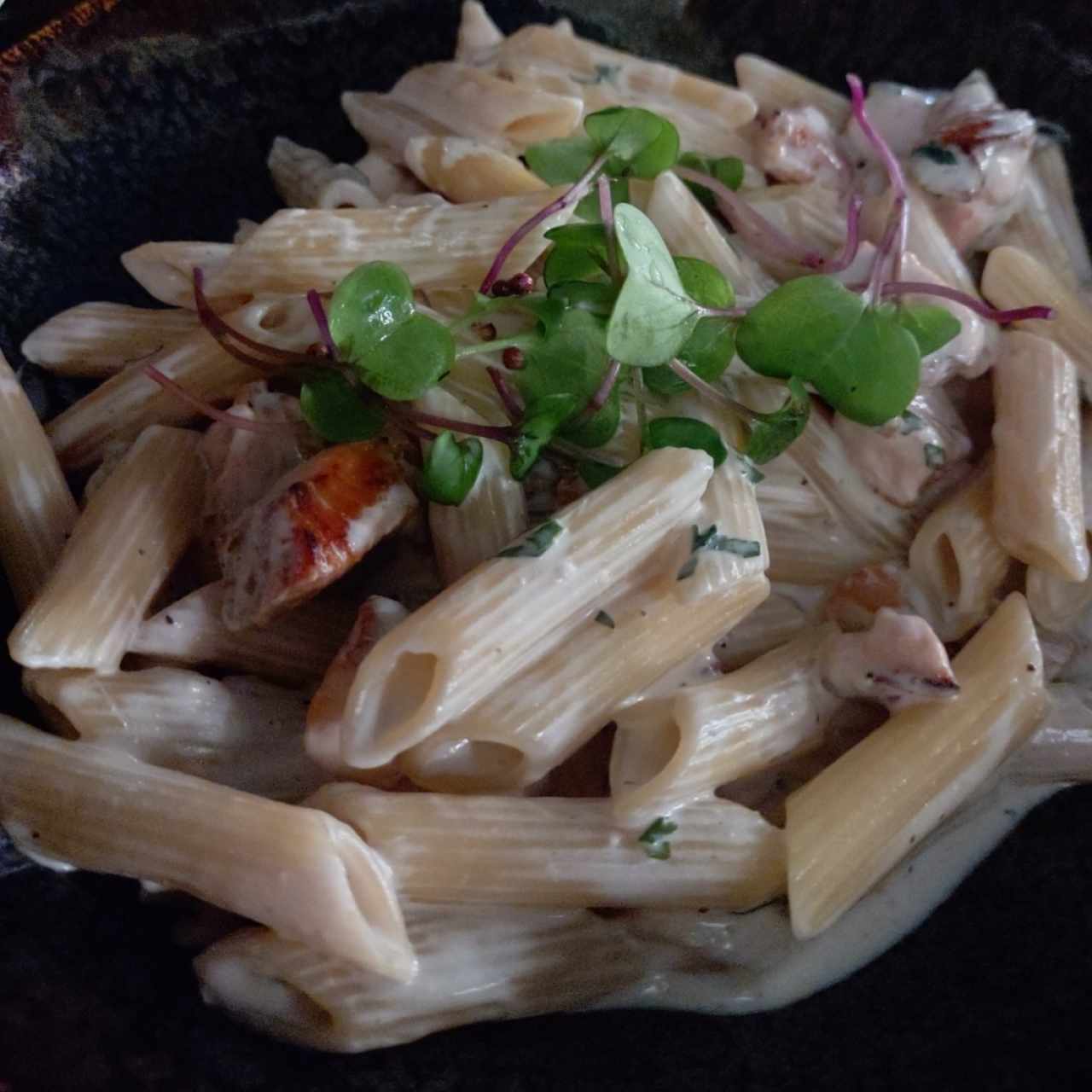 salmón a la Pasta