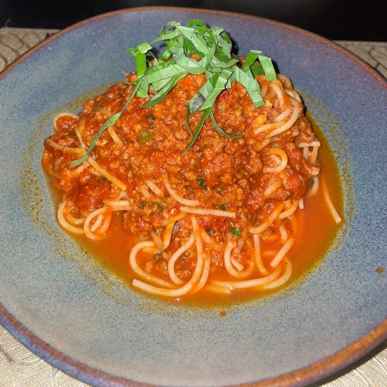 Pasta a la bolognesa 