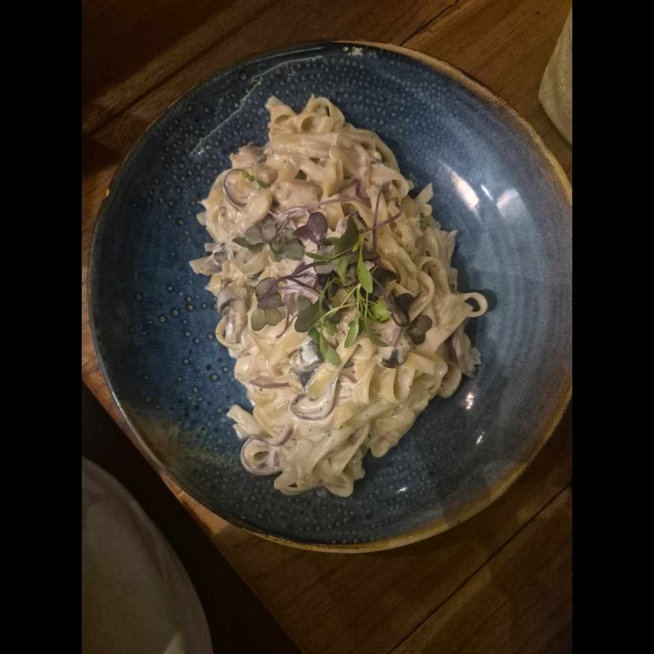 Pasta a la Crema con Trozos de Pollo