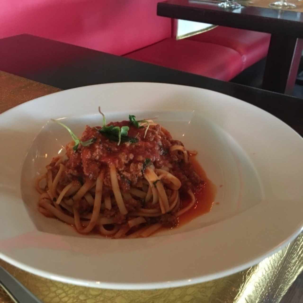 linguini a la boloñesa