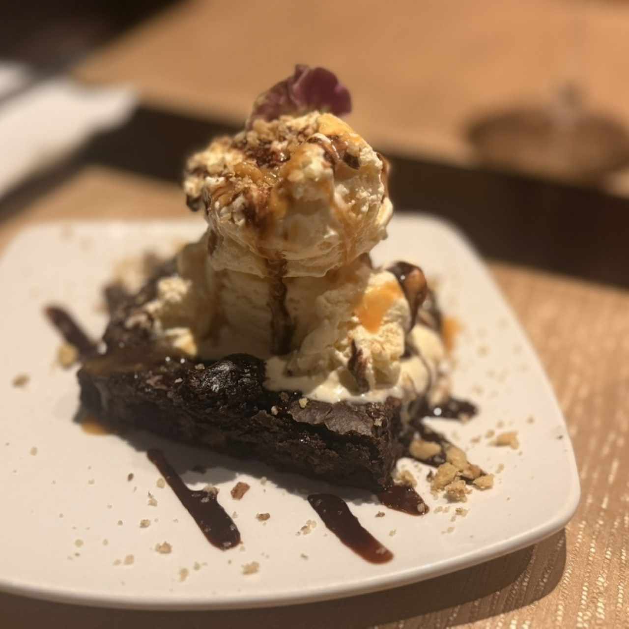 Brownie con Helado