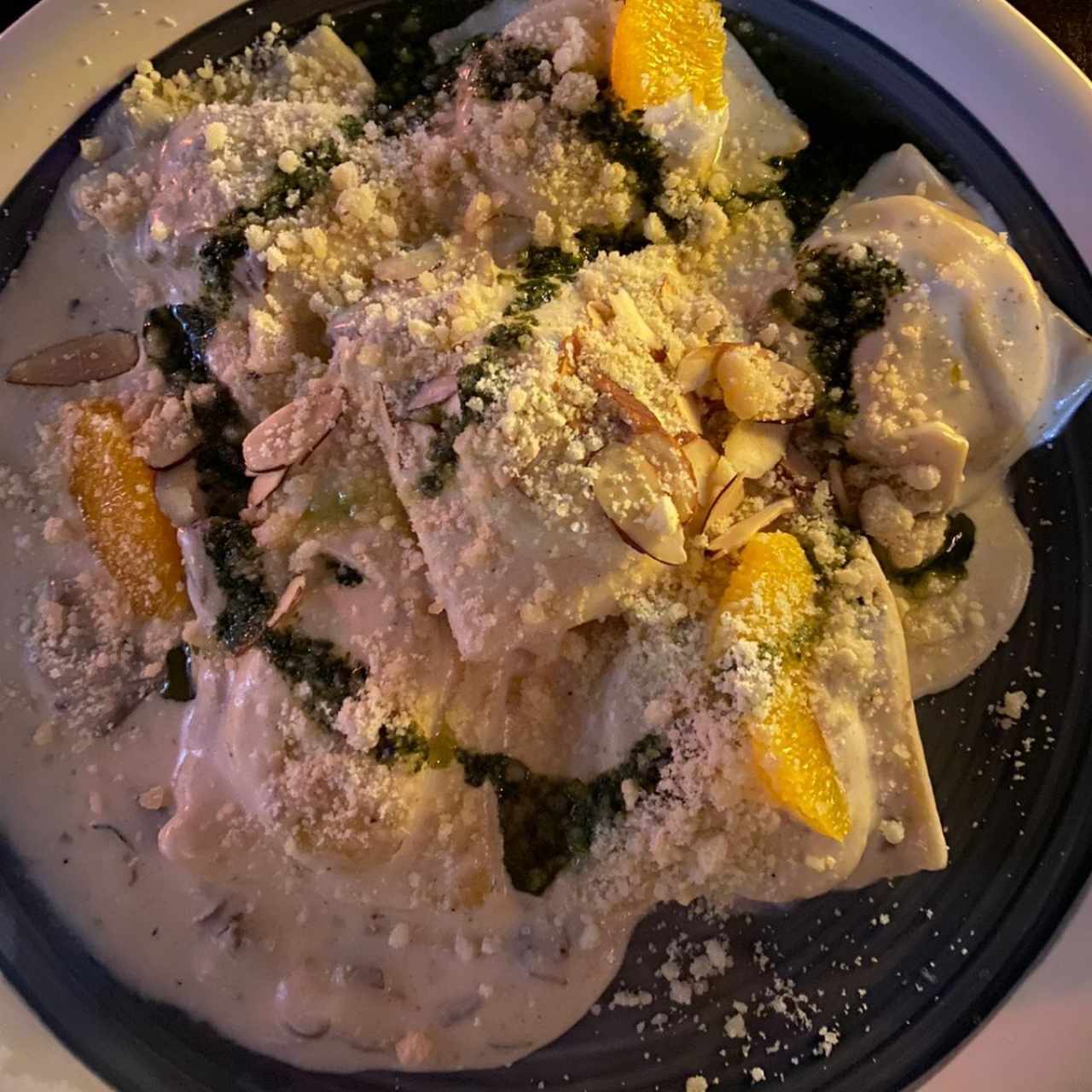 Ravioli de salmón