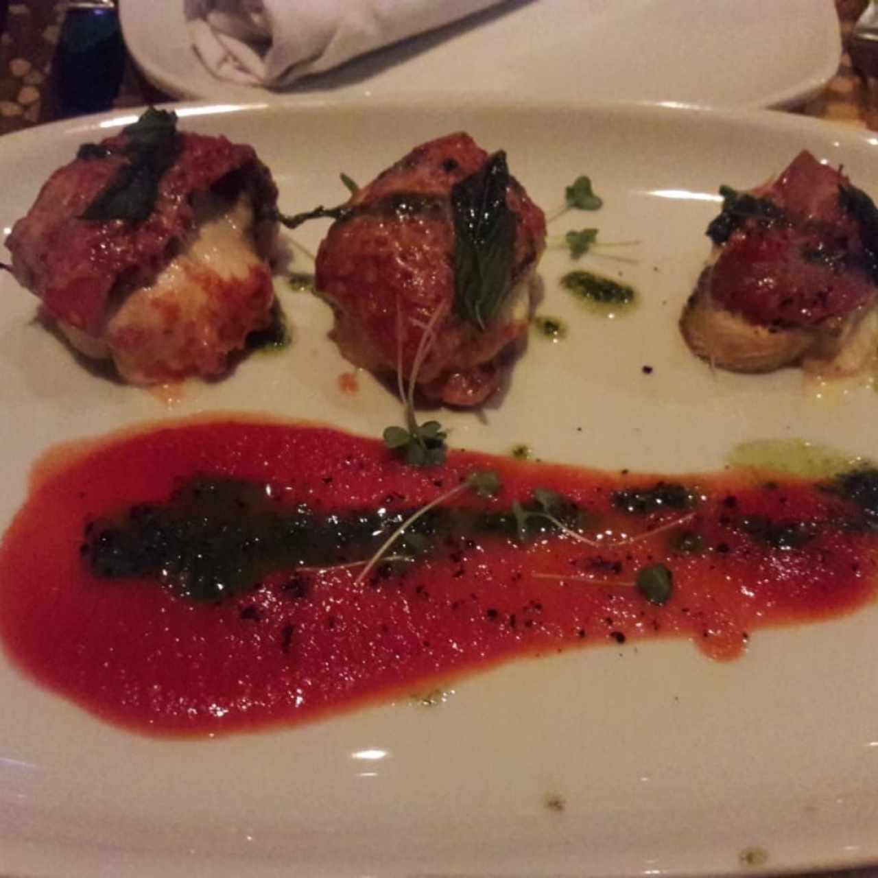 Canelloni de Berenjena