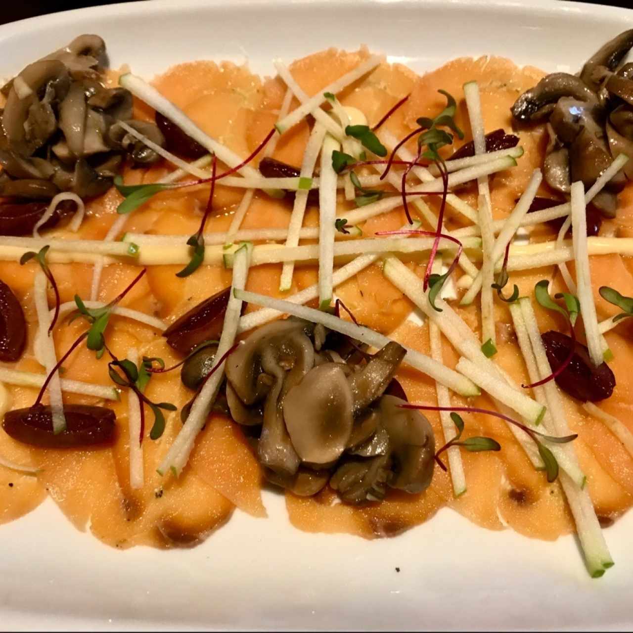 Entradas - Carpaccio di salmone