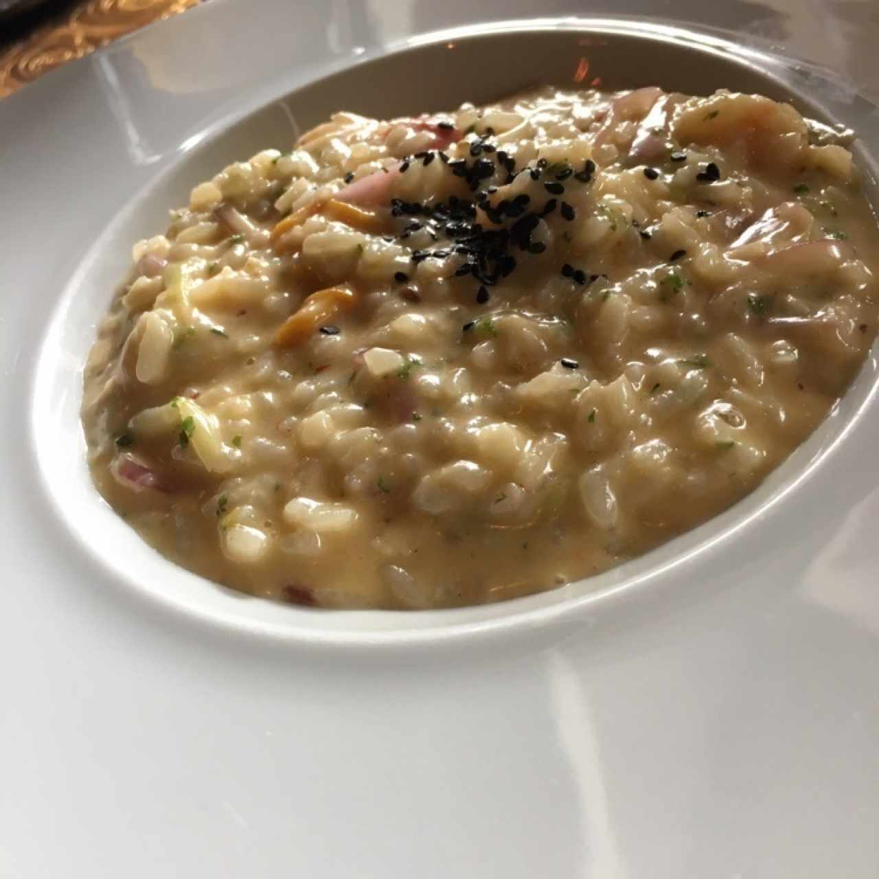 Risotto de camarón y calamar