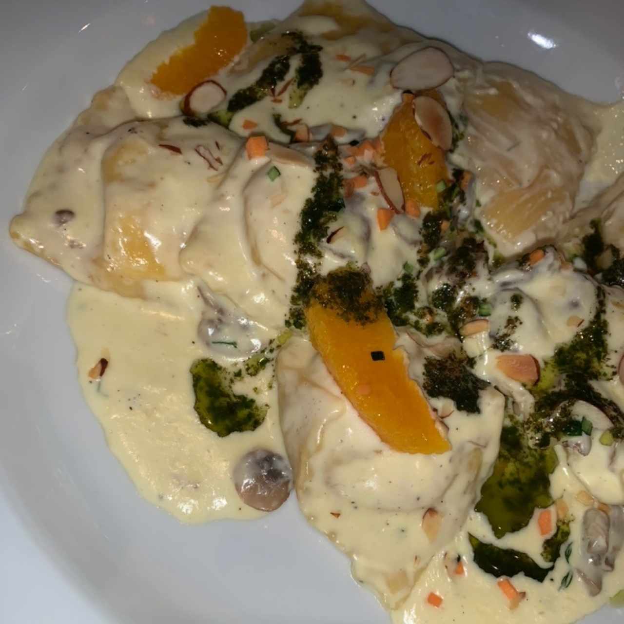 Ravioles con salmón