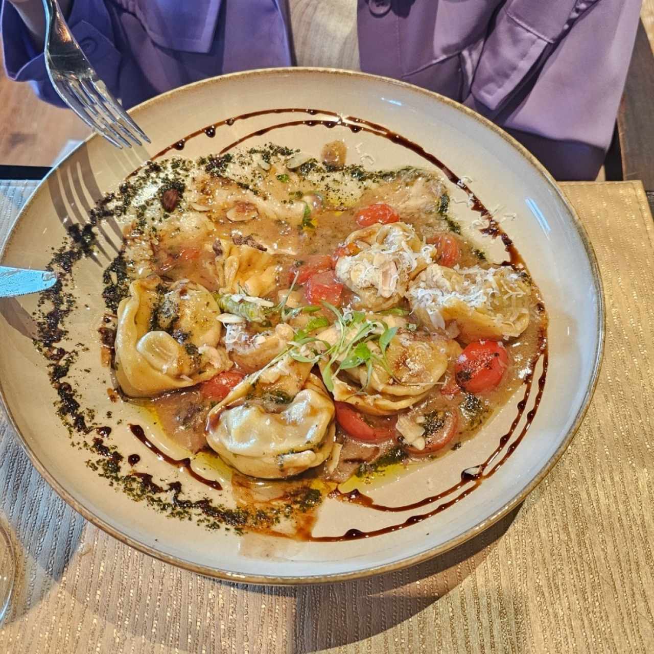 Tortellini relleno de Cordero 