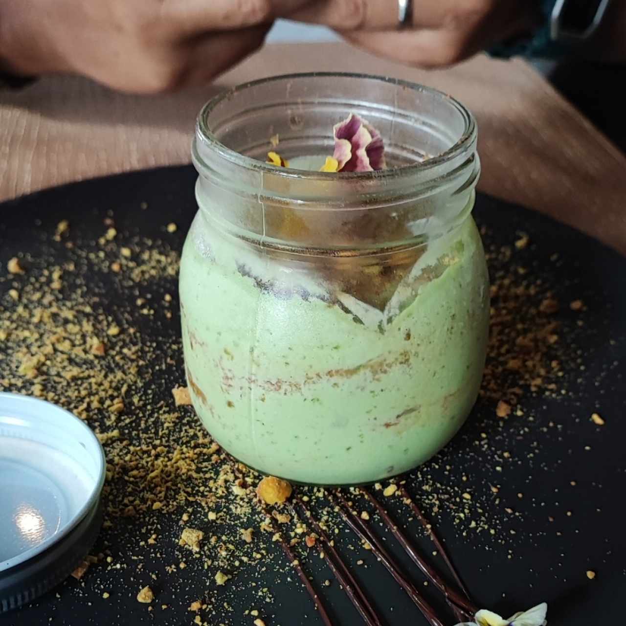 mousse de pistacho