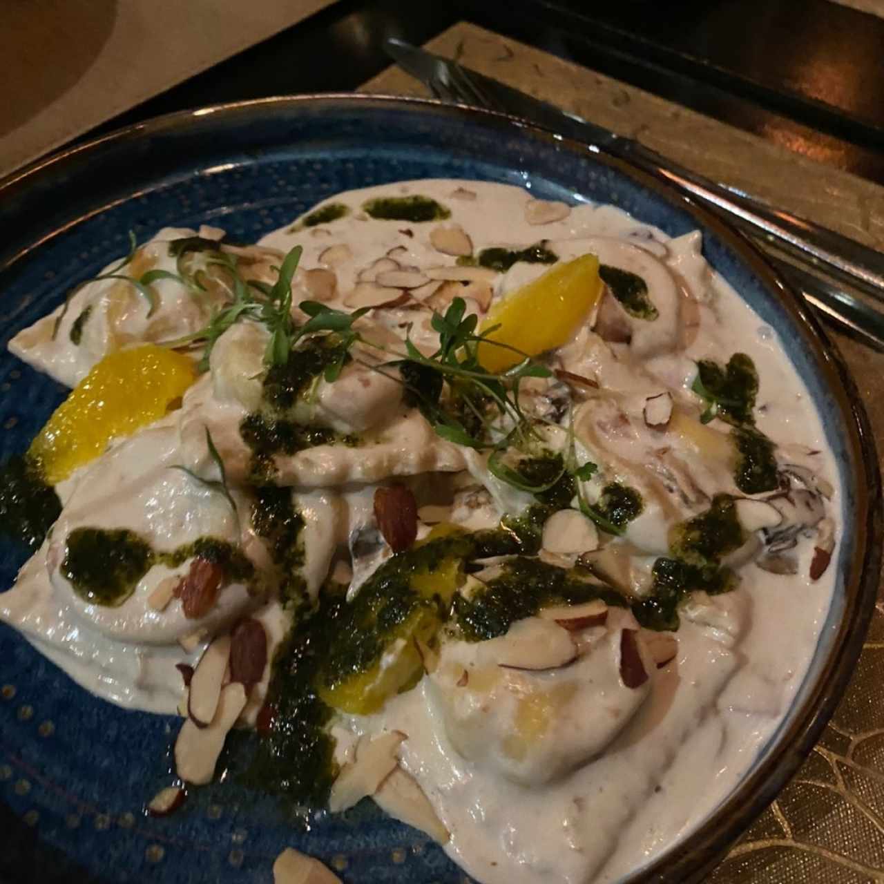 Raviolli de Salmón 