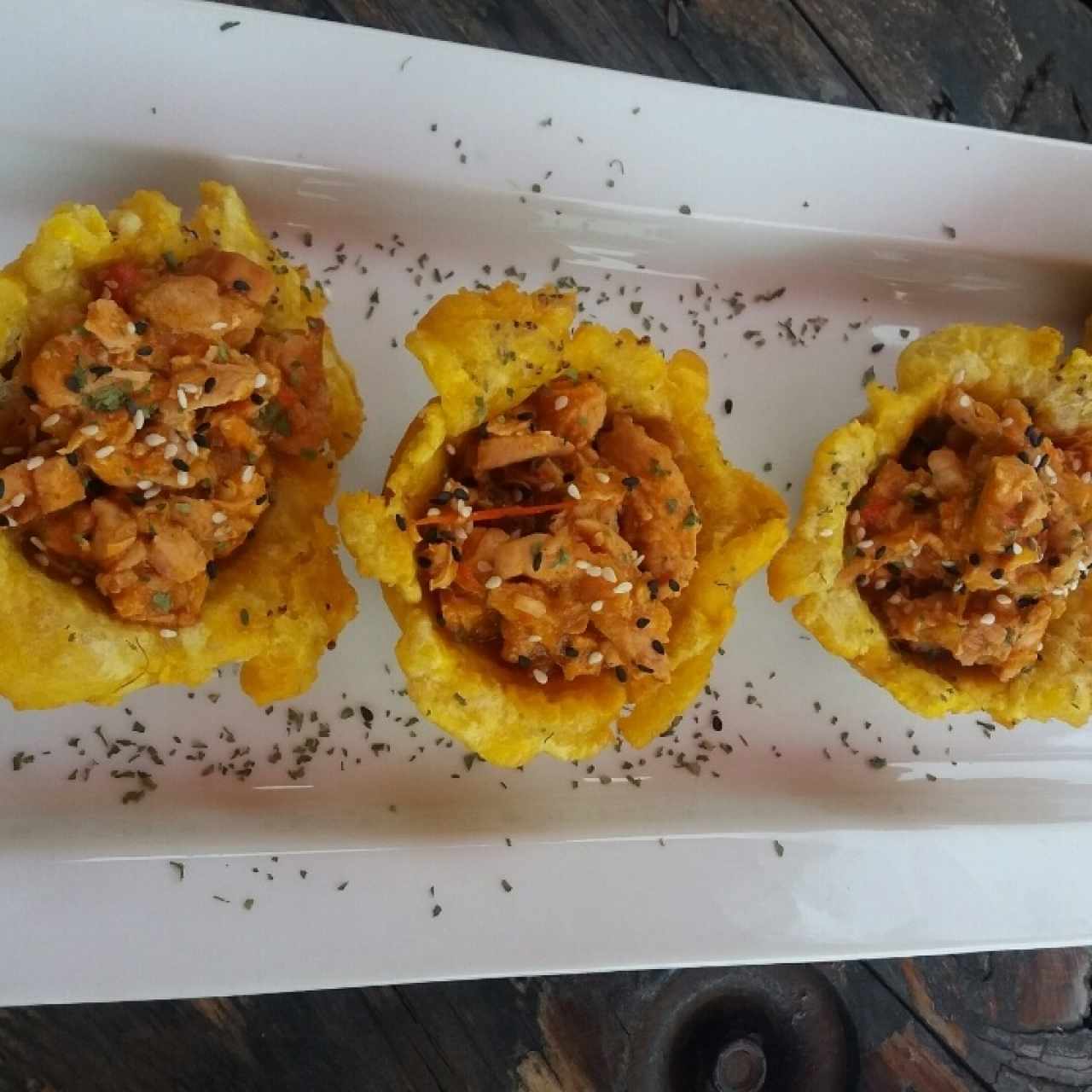 Patacones rellenos
