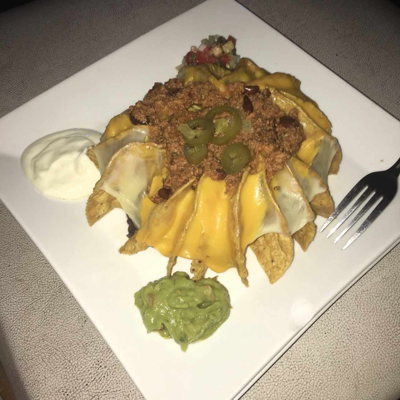 Nachos de carne