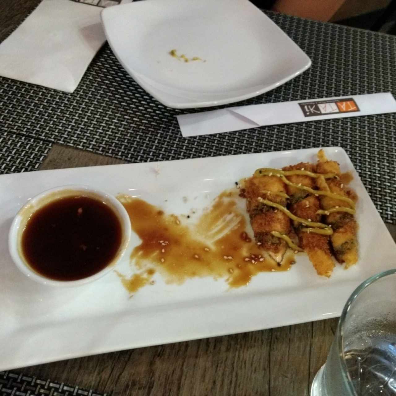 Salmon tempura