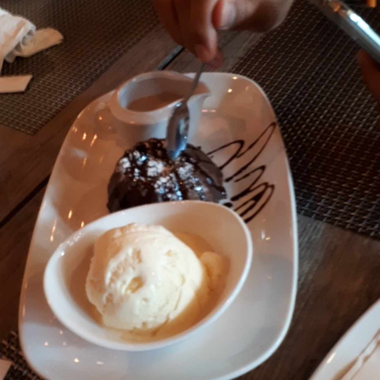 Volcan de chocolate